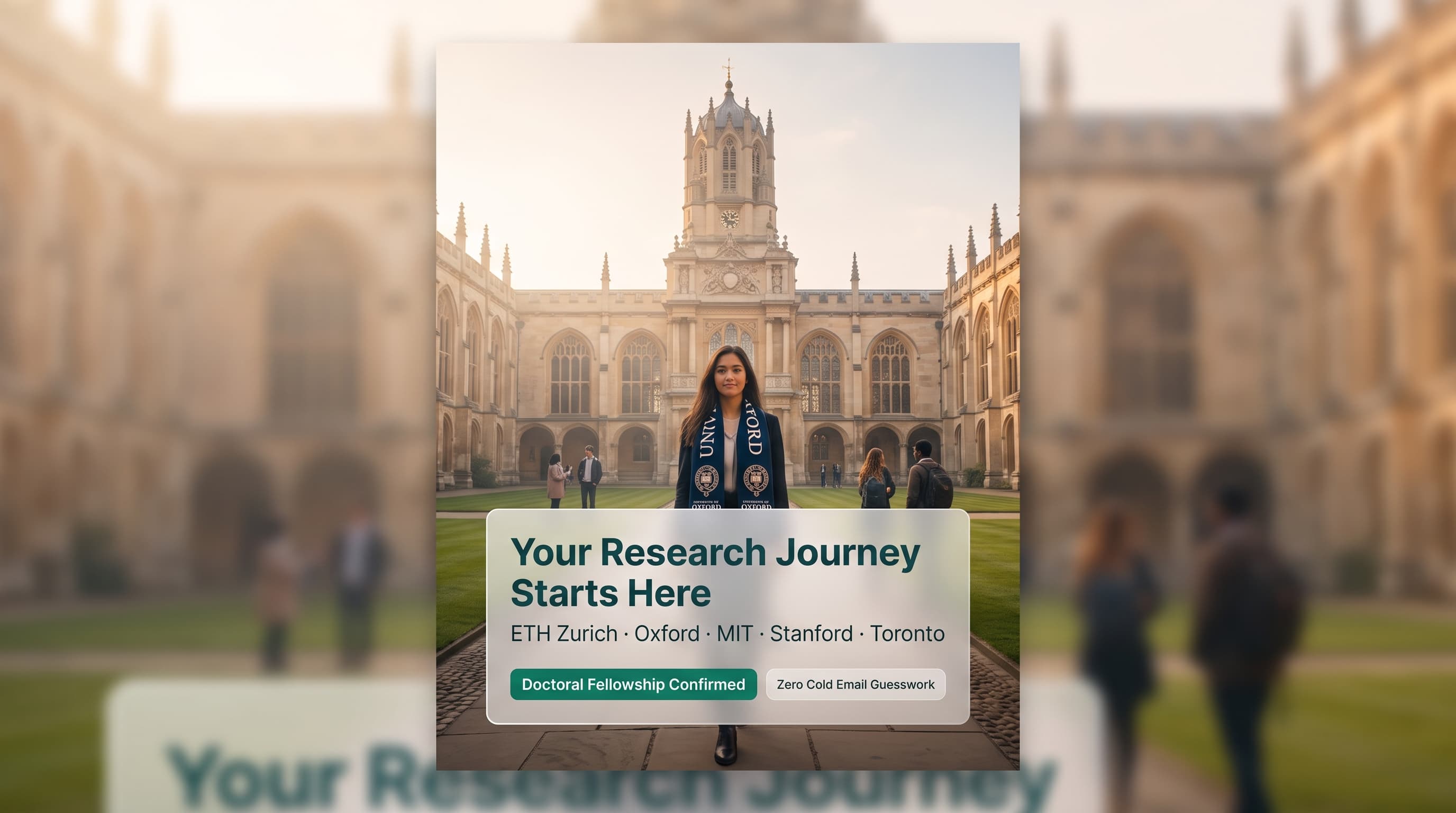 International graduate or postdoctoral researcher with confirmed academic fellowship